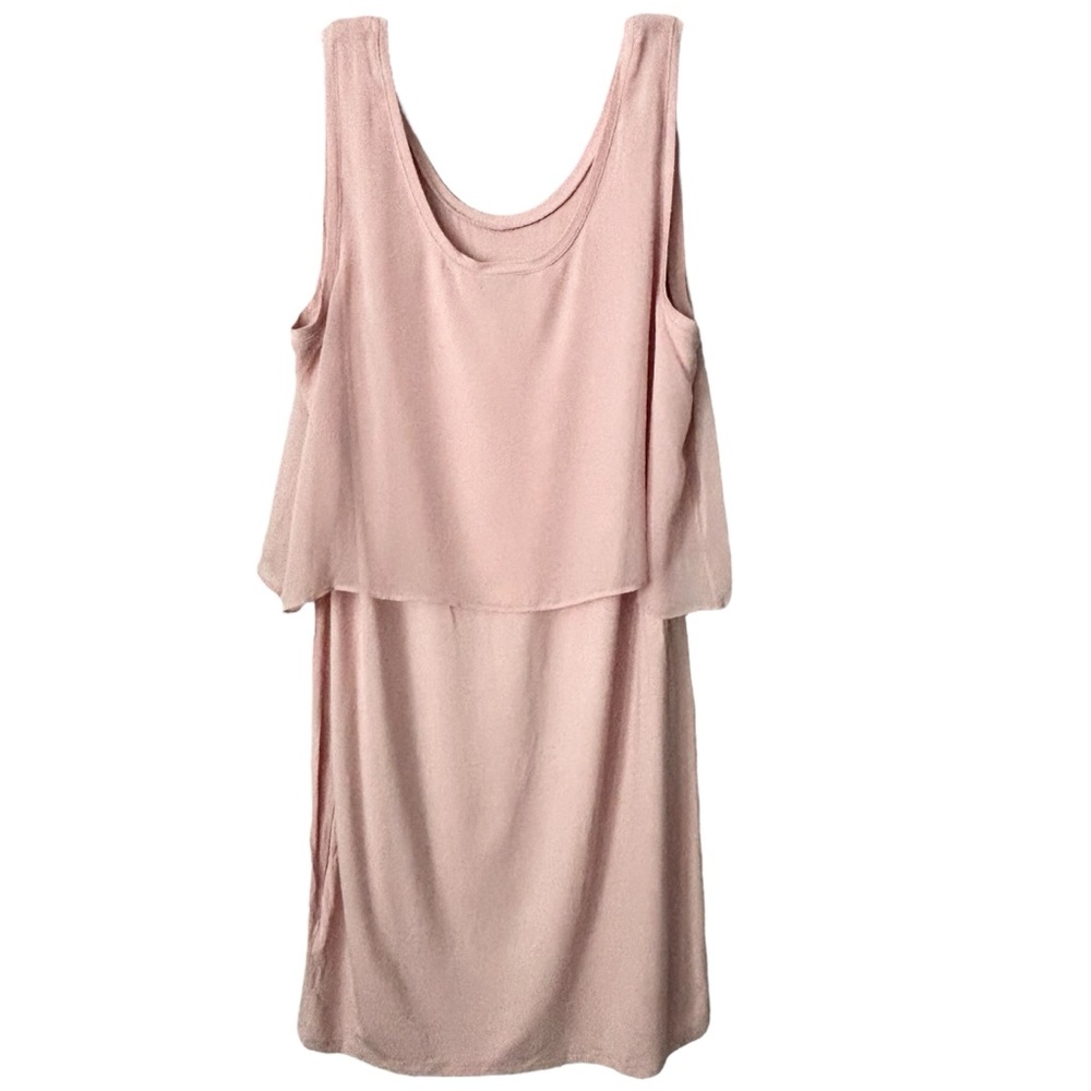 Metaphor Peach Sleeveless Top Flowy Overlay Soft Girl Summer Size M